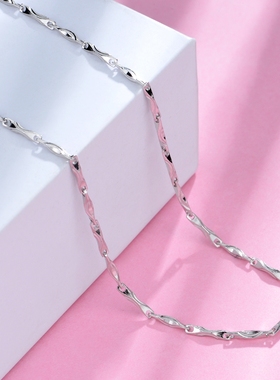 bebe纯银元宝瓜子链