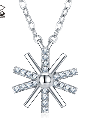 bebekitty贝贝猫女雪花项链