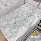 Ikea, прозрачный стеклянный бокал, ручка, вместительная и большая чайная чашка, 600 мл