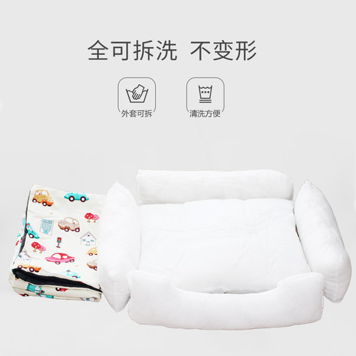 可拆洗加厚舒适保暖棉窝狗窝宠物床垫泰迪金毛萨摩猫窝四季通用品 - 图0