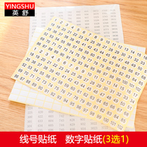 Cross stitch number sticker color number label line number sign-up accessories line sign digital label 25 No. 447 color sticker