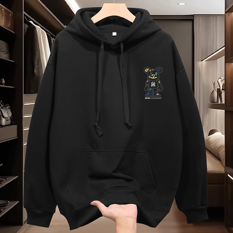 NASA联名连帽卫衣男春秋款oversize美式宽松休闲潮牌情侣加绒外套 - 图2