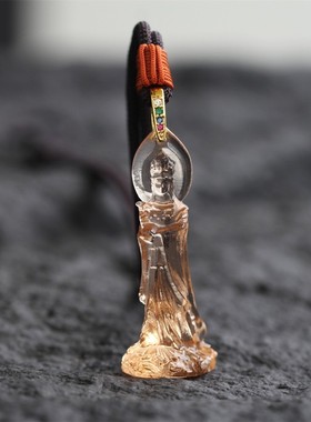 2026厂家直销惠古琉璃立体妈祖吊坠男女款王母娘娘项链观音佛挂件