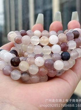 2026天然新疆金丝玉紫罗兰高货素单圈手链时尚百搭节日礼品女爆款