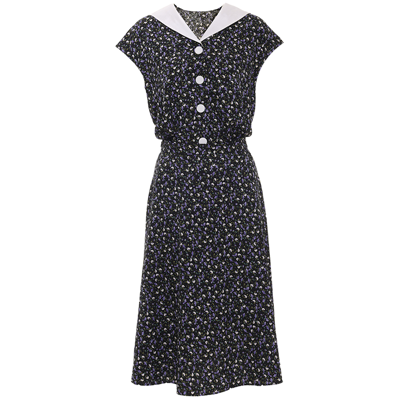 OBEG欧碧倩撞色假两件连衣裙50462548 - 图3