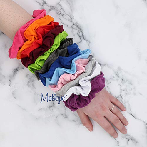 Set of 2 Large Solid Scrunchies - Red - 图2