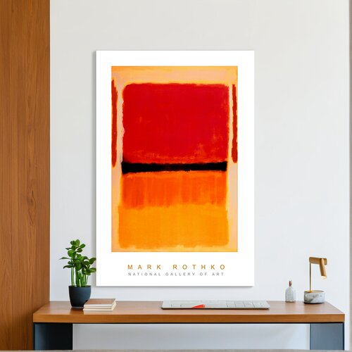马克罗斯科 Mark Rothko 抽象派书房简约客厅卧室装饰画艺术海报 - 图1