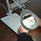 PDOK desktop magnifying glass with light metal base HD