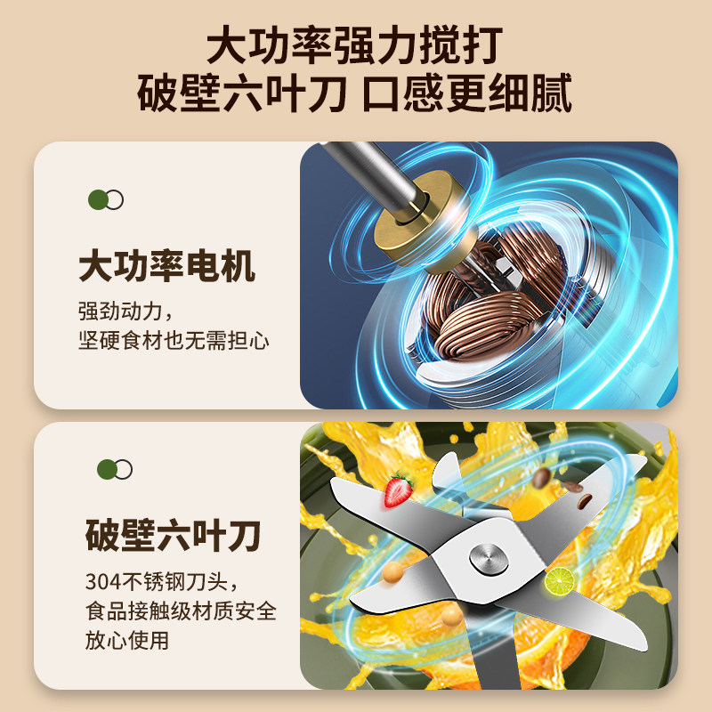 炸汁家用多功能水果机炸豆浆打汁机 醇彩榨汁机