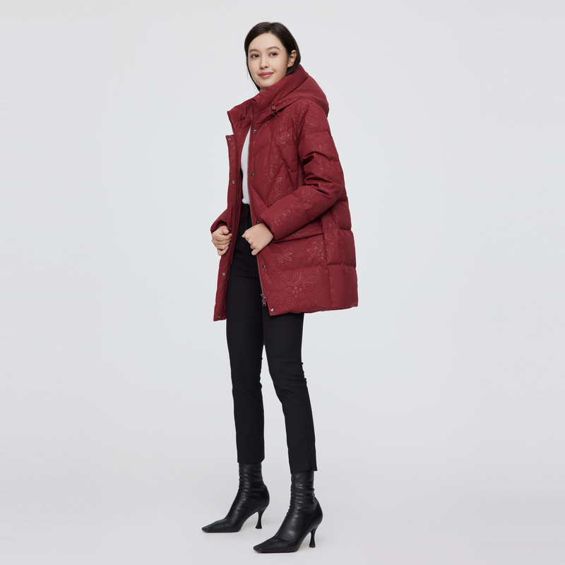 波司登女士妈妈装短款羽绒服