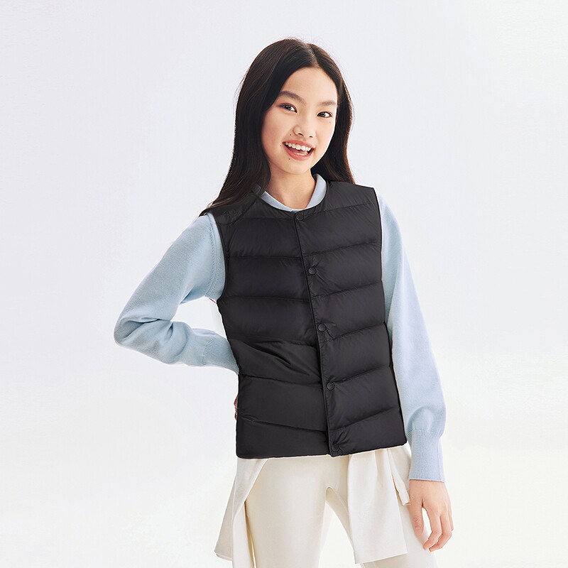 波司登秋季男女儿童羽绒服马夹羽绒马甲内胆背心