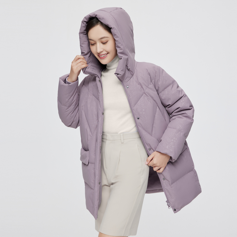 波司登女士妈妈装短款羽绒服