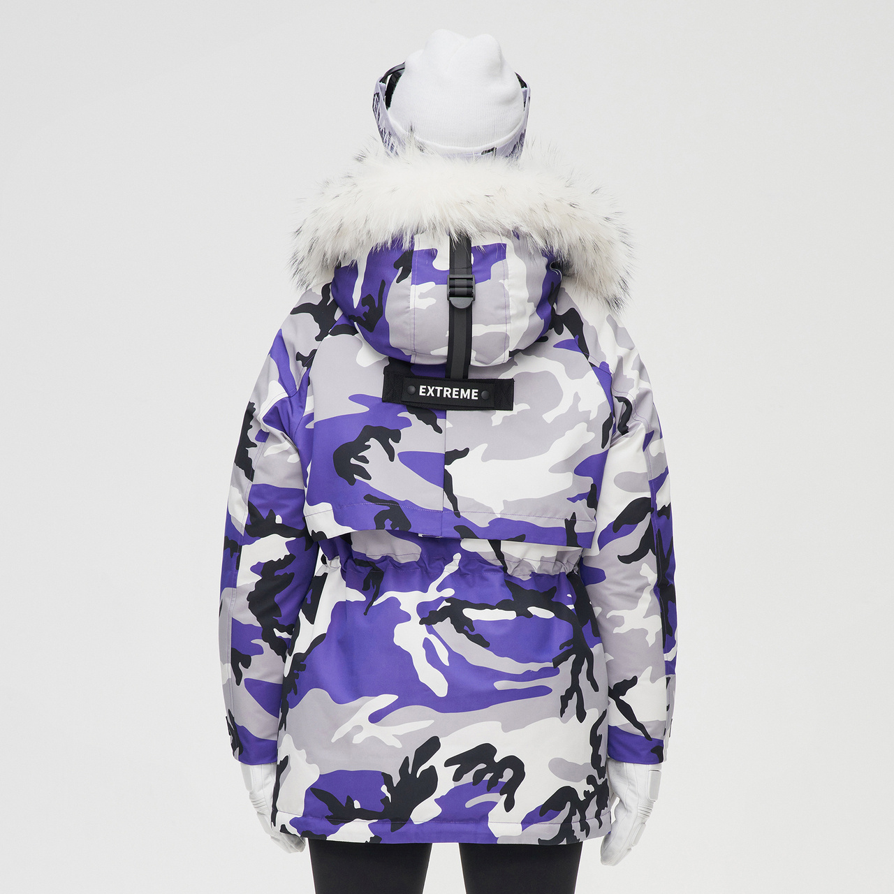 【鹅绒】波司登女士极寒时尚工装貉子毛领保暖羽绒服冬季加厚外套