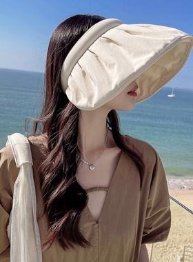 诗孚空顶帽出游百搭女春夏卷边