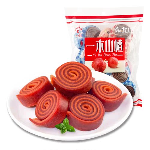 一木山楂甜甜圈300g*2儿童节休闲食品酸甜水果棒解馋果丹皮小零食 - 图3