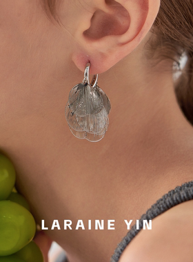 LARAINE YIN镂空蝶翼流苏耳环女 小众高级感独特设计精致七夕耳饰