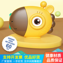 Long Neck Deer Infant Child Insert Cards Early Education Machine Middle English Bilingual Literacy Learning Machine Baby Enlightenment Puzzle Toy