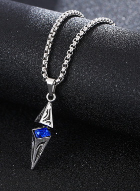 星之光芒感轻奢嘻哈男项链