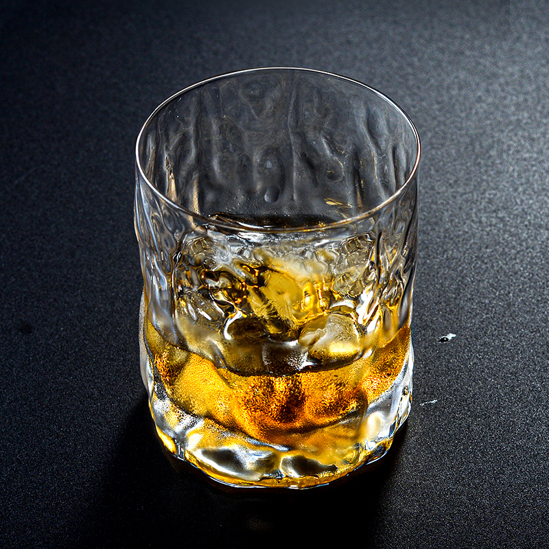 古风描金玻璃杯进口水晶精酿啤酒杯复古古典威士忌杯日本洋酒杯子-图3