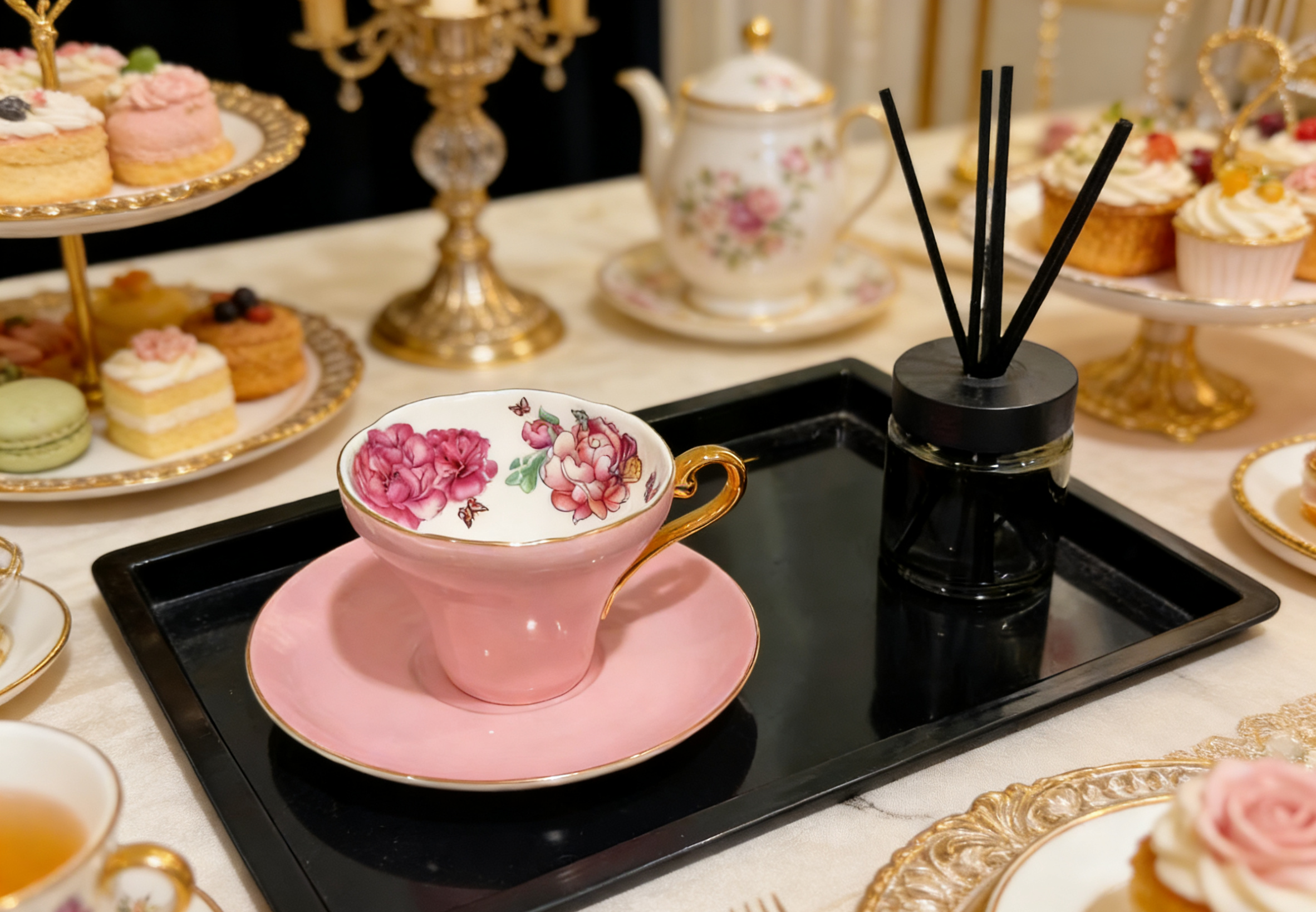 英国精致骨瓷小蛮腰咖啡杯碟套装金边把手下午茶牡丹杯碟伴手礼,淘宝优惠券,粉丝福利购,淘宝优惠卷