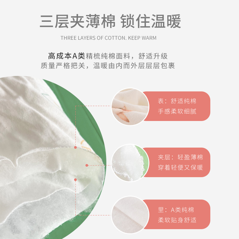 国风婴儿夹薄棉连体衣春秋外套宝宝秋冬保暖衣新生新中式衣服哈衣 - 图1