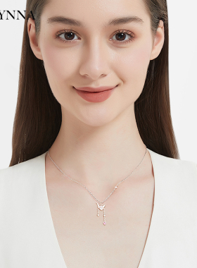 送你一只祈福千纸鹤纯银项链