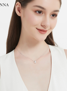 原创s925纯银项链简约百搭莫比乌斯环毛衣链送闺蜜女友礼物2025年