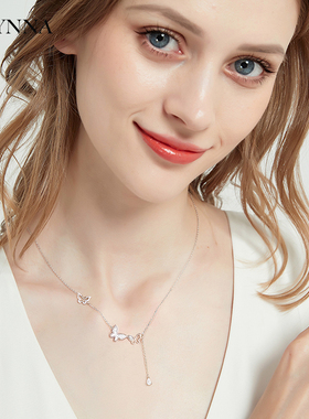 蝴蝶偏偏起舞唯美仙气项链