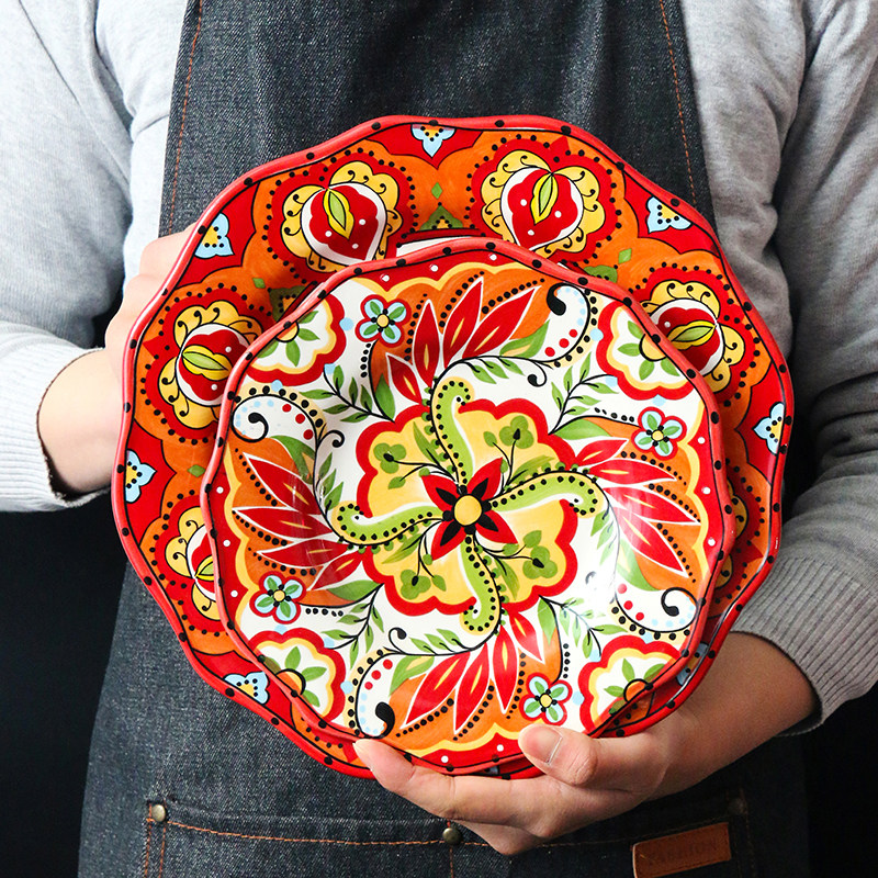 盘子碗套装家用陶瓷创意餐具吃饭的碗牛排盘网红早餐盘好看的盘子,淘宝优惠券,粉丝福利购,淘宝优惠卷