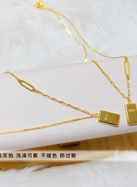 洗澡不用新款周家钛钢项链