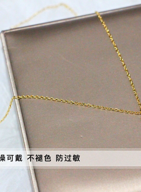 钛钢不掉色锁骨链高级感月牙项链