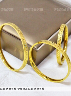 钛钢不掉色小众鱼鳞年年有余手镯