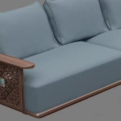 宋式美学黑胡桃木多人直排沙发设计师同款办公室大堂高端定制家具,淘宝优惠券,粉丝福利购,淘宝优惠卷