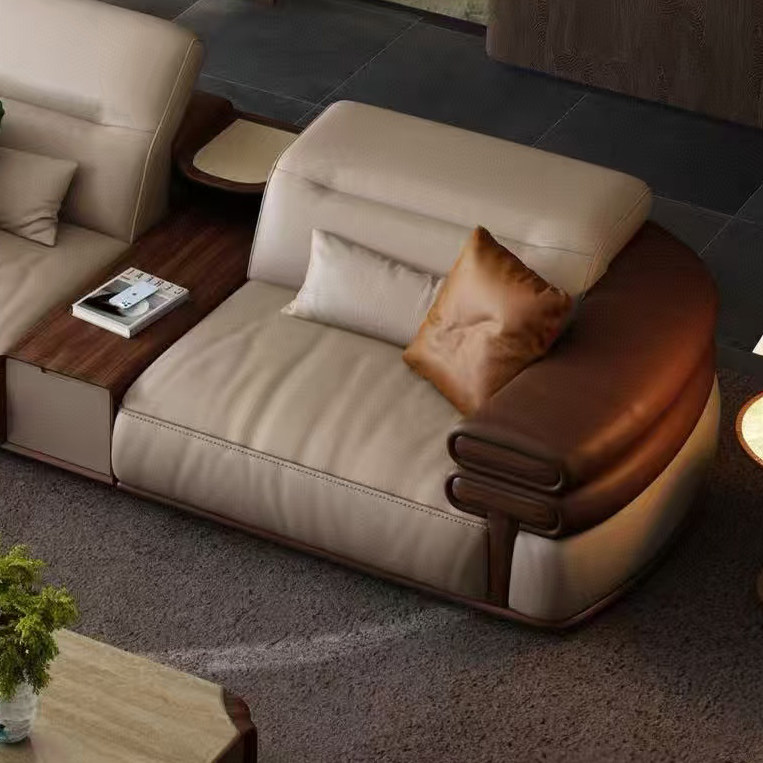 高端定制宋式美学黑胡桃木真皮沙发设计师同款家具办公室酒店民宿,淘宝优惠券,粉丝福利购,淘宝优惠卷