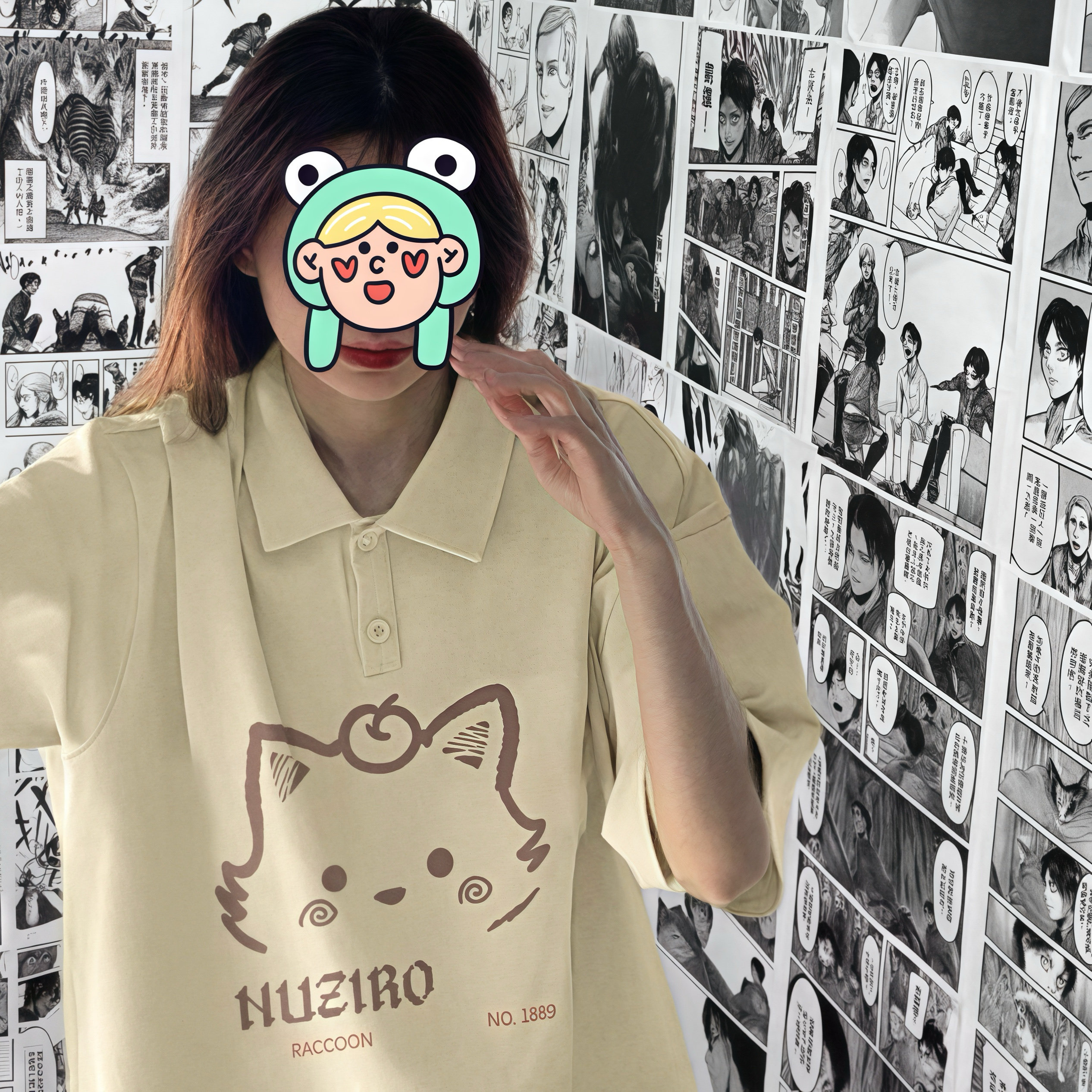 Tide短袖t恤女2025新款小个子美式正肩宽松翻领polo衫半袖上衣,淘宝优惠券,粉丝福利购,淘宝优惠卷