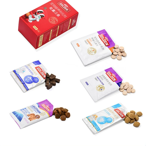 Geneng Energy Wang Box Dog Dog Futrition Set, Shark Cartilain Lecithin Skinny Care Care Calcium High Calcium Tablet