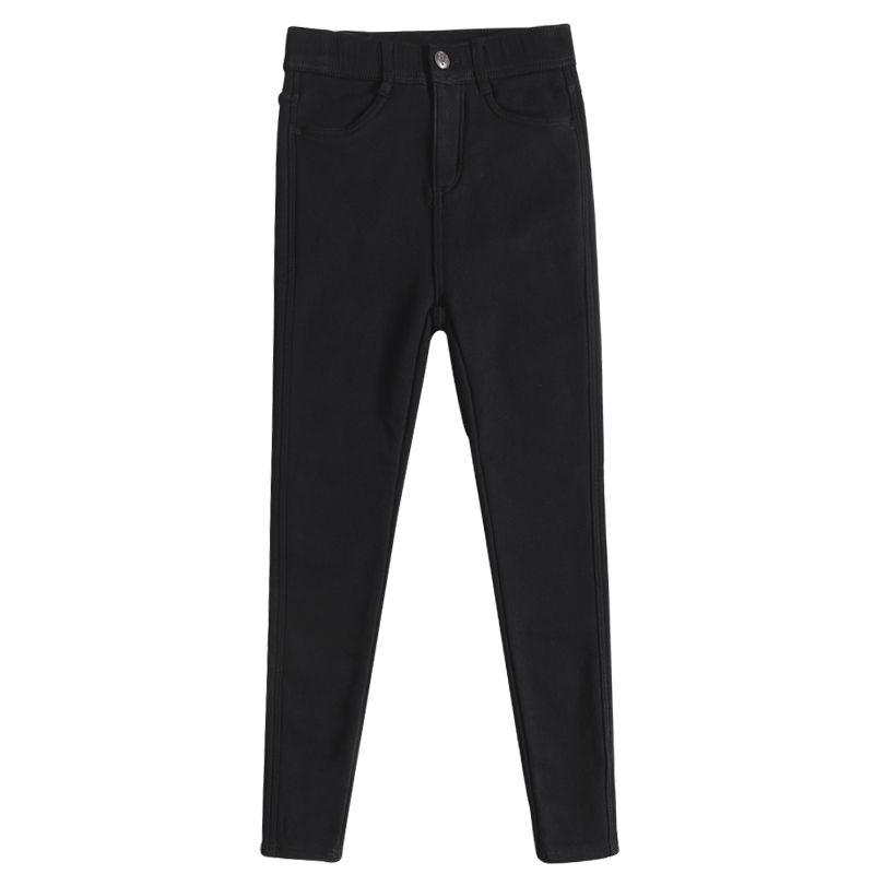 加绒八分小个子秋冬外穿高腰打底裤 纤洛蝶打底裤