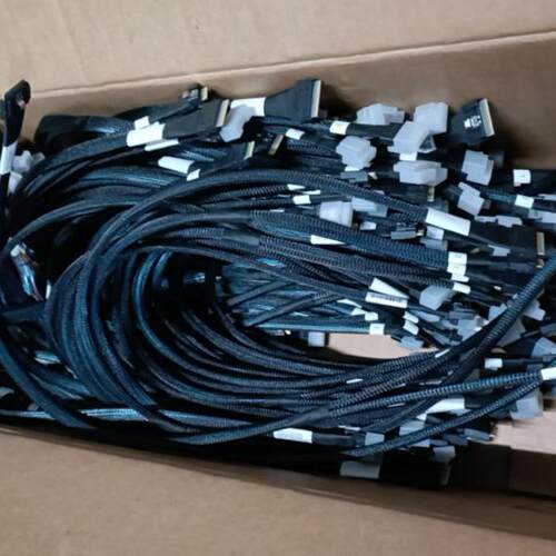全新内置1分2 SlimSAS  SFF-8654 8i转4i 服务器背板RAID卡数据线 - 图2