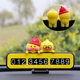 Car cartoon temporary parking number moving car phone plate