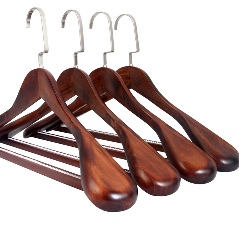 加宽实木西装衣架宽肩无痕木质大衣衣架服装店衣架家用挂衣撑衣柜,淘宝优惠券,粉丝福利购,淘宝优惠卷