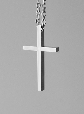 Heymen黑门十字架钛钢项链