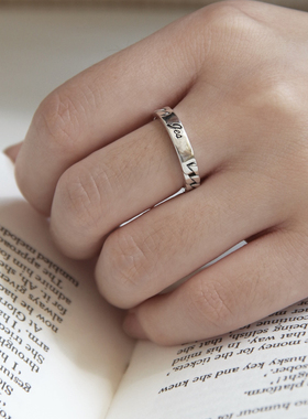 Heymen黑门慈绳爱索925银戒指