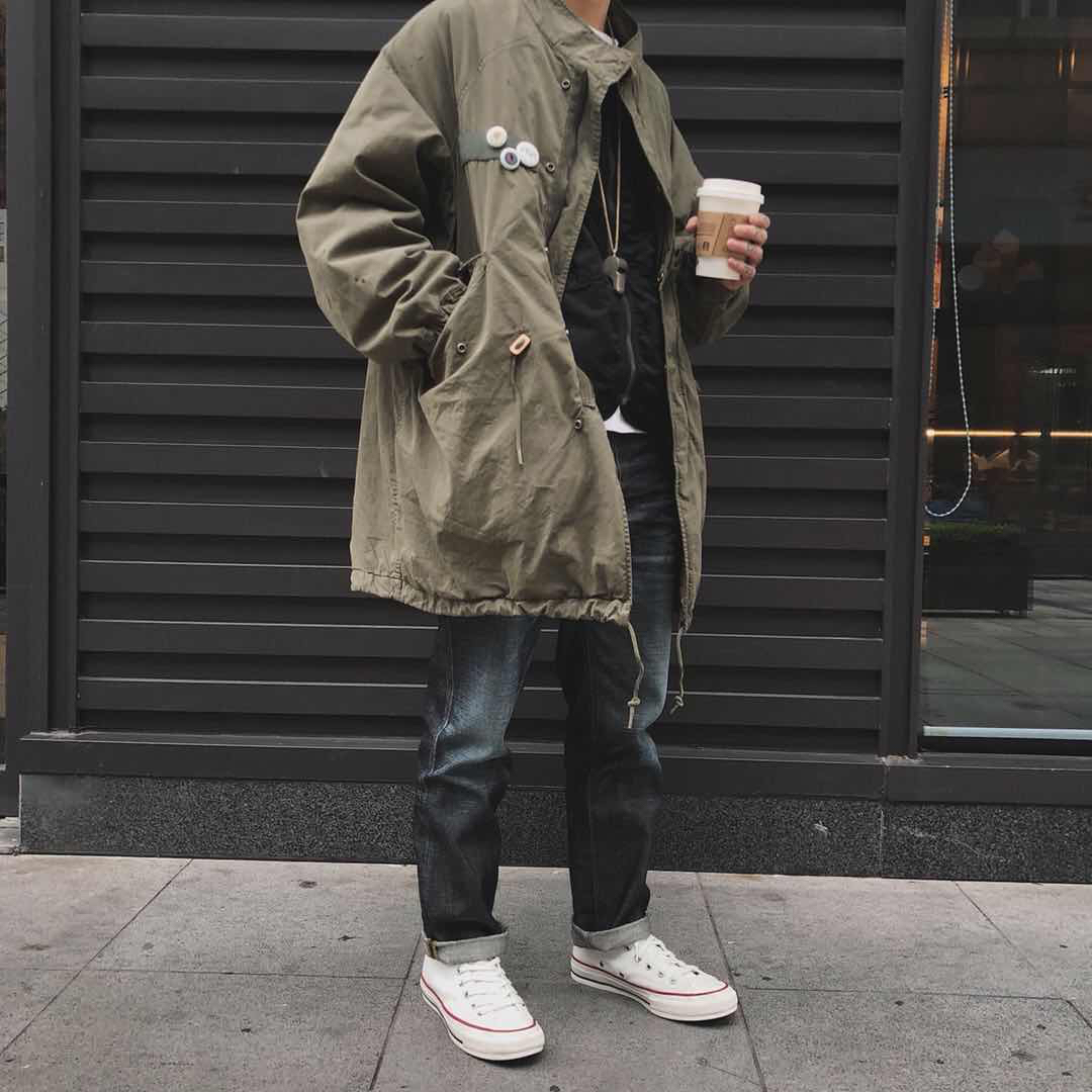 豪德玛VISVIM 18SS SIX-FIVEFISHTAILPARKA m51长款风衣初代泥染 - 图1