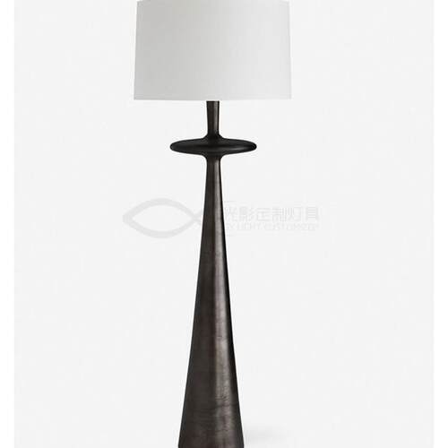 定制椎管古铜做旧落地灯立灯别墅展厅酒店灯具Putney Floor Lamp - 图0