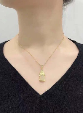 天然和田玉貔貅吊坠白玉挂件玉石玉器珠宝招财进宝玉石挂件高级