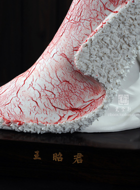 王昭君美女历史人物摆件德化白瓷