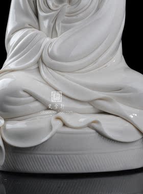 人物观世音菩萨佛堂供奉德化白瓷