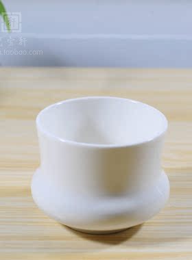 供奉佛堂会所竹节香炉德化白瓷