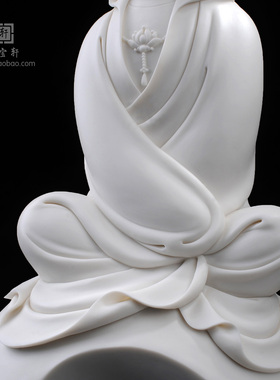 慈航观世音菩萨禅意风德化白瓷