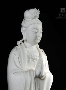 德化白瓷供奉会所合掌观音